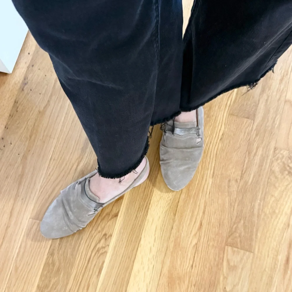 Pantanetti Suede Slingback Ballet Flats – Italy